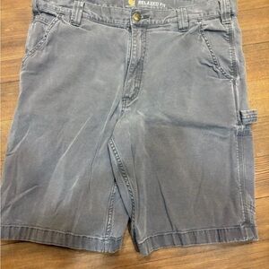 Carhartt Mens Shorts Sz 36 Relaxed Fit Rugged Flex Rigby Gray Stretch Casual